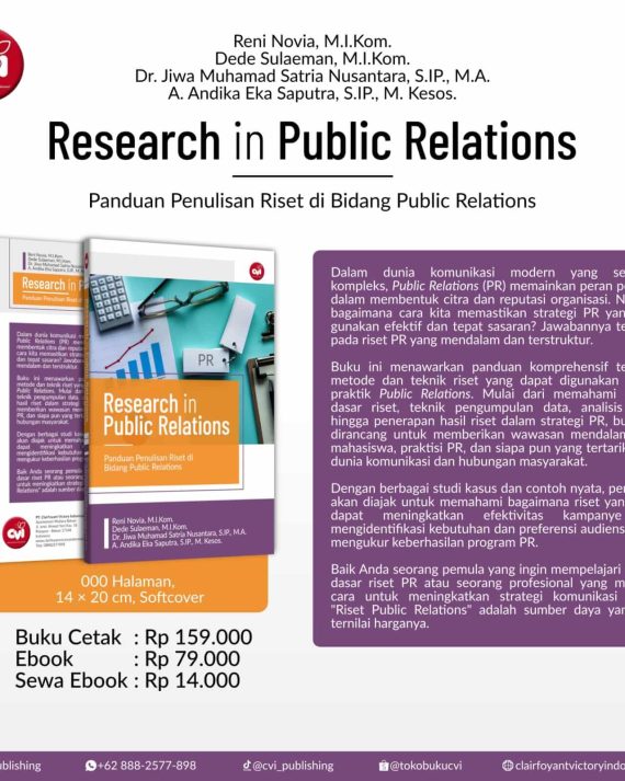 RESEARCH IN PUBLIC RELATIONS Panduan Penulisan Riset di Bidang Public Relations