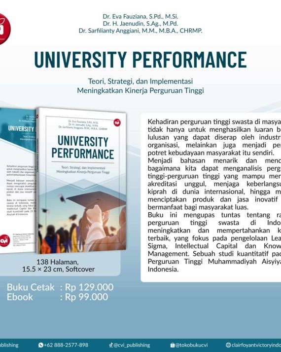 UNIVERSITY PERFORMANCE Teori, Strategi dan Implementasi Meningkatkan Kinerja Perguruan Tinggi