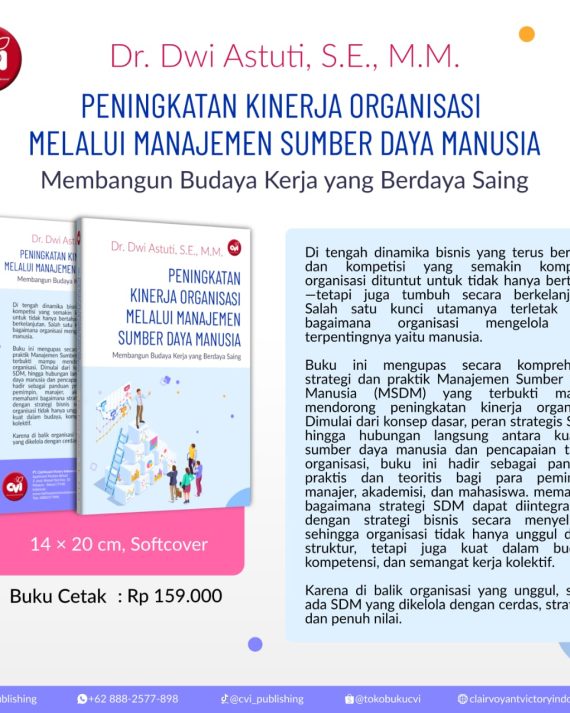 PENINGKATAN KINERJA ORGANISASI MELALUI MANAJEMEN SUMBER DAYA MANUSIA Membangun Budaya Kerja yang Berdaya Saing