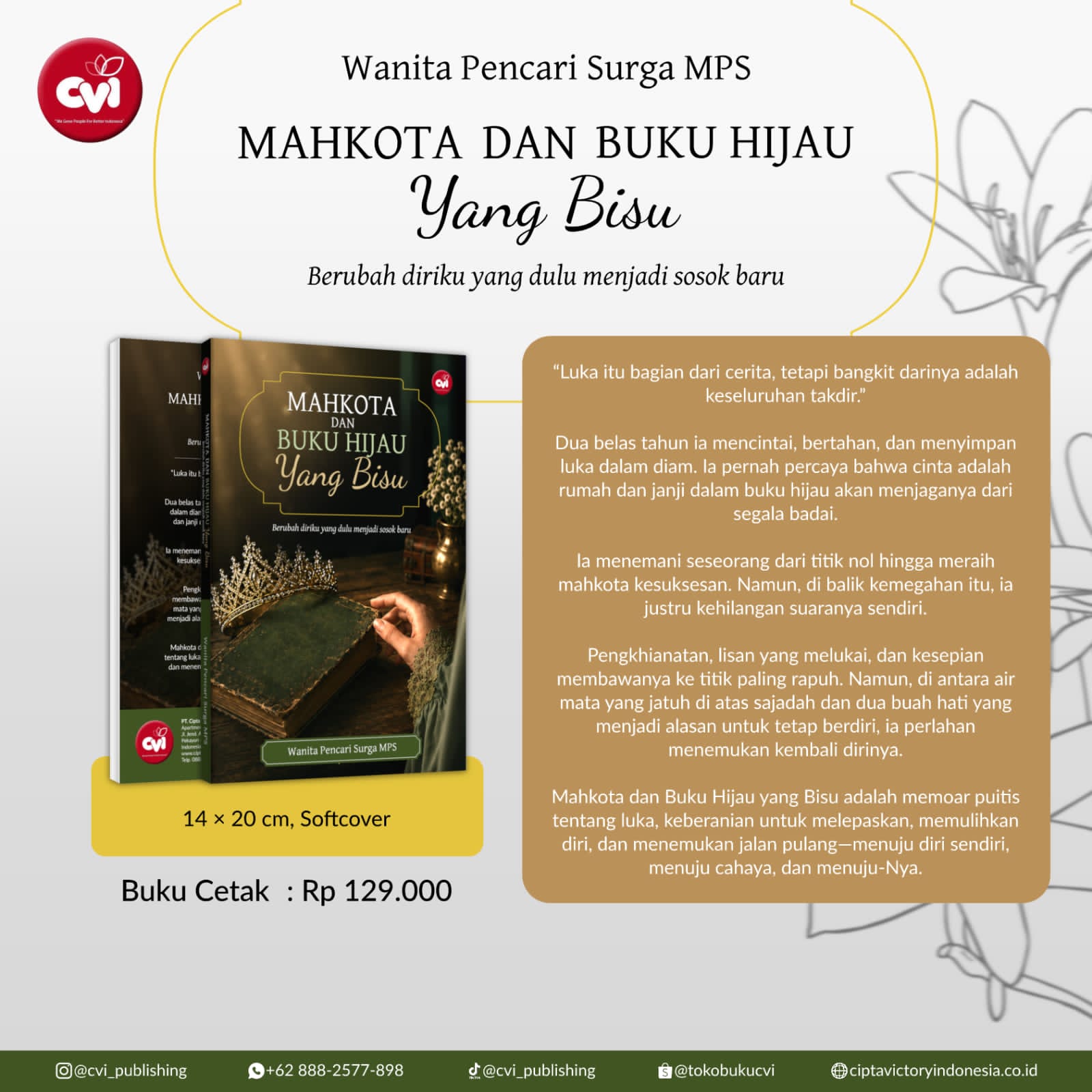 MAHKOTA DAN BUKU HIJAU YANG BISU