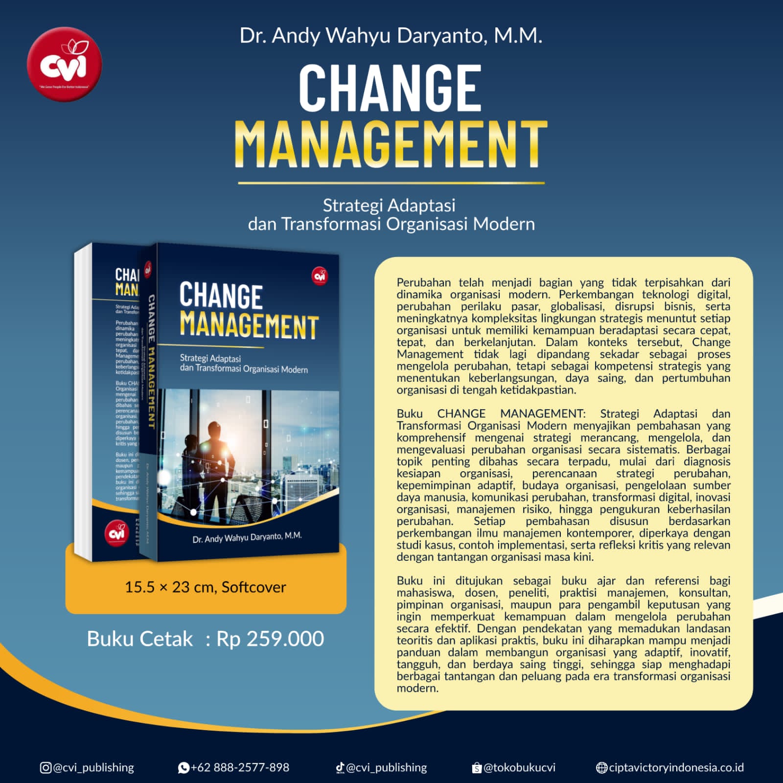 CHANGE MANAGEMENT Strategi Adaptasi dan Transformasi Organisasi Modern